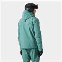 Helly Hansen Alpha Lifaloft Jacket - Men's - Opal Green - Model Back