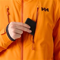 Helly Hansen Alpha 4.0 Jacket - Men's - Ignite Orange - Chest Pocket