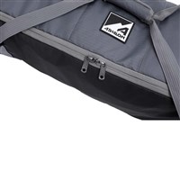 Athalon Alpine Rolling Double Ski Bag – Durable Wheeled Gear Bag - Black / Gray - Black / Gray