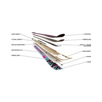 Saloomon QST 106 Skis - Unisex - Black / Equipe Red / Almond Milk - Construction