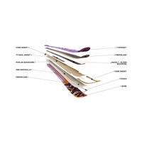 Salomon QST 94 Skis - Unisex - Lilac / Black / Fusion Coral - Construction