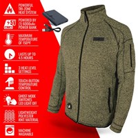 ActionHeat 5V Heated Sweater Knit Jacket - Men's - Olive Green
