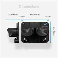 Gravity Grabber The OG Double Pack - Black - Dimensions
