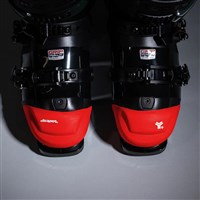 Bootcap 2.5 Ski Boot Insulated Toe Cover - Patrol Red - top pair