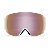 Smith I/O MAG Goggle - White Vapor Frame w/ CP Everyday Rose Gold Mirror + CP Strm Yel Fla Lenses (M004270OZ99M5)