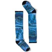 Smartwool Junior Ski Zero Cushion Storm Peak Print OTC Socks