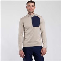 Kjus Hydro Midlayer Half-Zip - Men's - Malt / Kjus Navy
