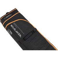 Kulkea Kantaja Double Roller Ski Bag - Black / Gold
