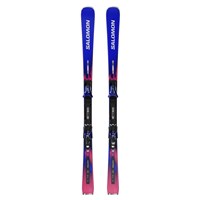 Salomon P Equipe SL 12 Ski + I12 GW Binding - Unisex - Race Blue / Equipe Red / Silver - Topsheet