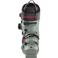 2027 Salomon S/Pro Alpha C Boa 130 Ski Boots - Men's - Wrought Iron / Black / Raspberry - front