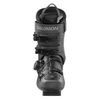 Salomon S/Pro Supra S BOA 100 Ski Boots - Men's - Black / Beluga Met / Dark Grey Met - Front