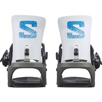 Salomon Rhythm Snowboard Bindings - Unisex - Grey Race Blue