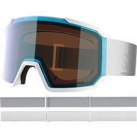 Salomon S View 3 Potochromic Goggle - White Frame w/ Photo Blue Lens (L47920000) - Angled