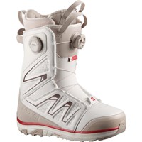Salomon Ivy Boa SJ Boa Snowboard Boots - Women's - Almond Milk / White Pepper / Haute Red