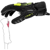 Leki WCR Core TR Glove - Adult - Black / Neon Yellow - Pole