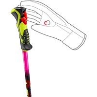 Leki WCR Evo Lite SL TR Pole - Neonpink / Neon Orange / Neon Yellow - Glove