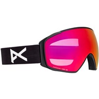 Anon M4S Toric Goggles + Bonus Lens + MFI Face Mask - Black Frame w/ Perceive Sunny Red Lens (2357814Z58)