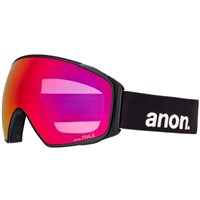 Anon M4S Toric Goggles + Bonus Lens + MFI Face Mask - Black Frame w/ Perceive Sunny Red Lens (2357814Z58)