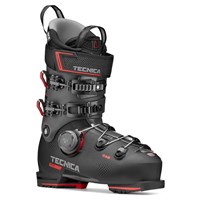 Tecnica Mach BOA HV 110 Ski Boots - Men's - Black / Red - Angled Outside