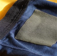 NoSo Patch - Merino Wool Rectangle Collection - Charcoal