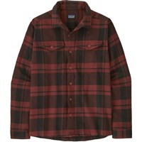 Patagonia Fjord Flannel Shirt - Men's - Powder / Rusty Red - Front