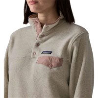 Patagonia Lightweight Synchilla Snap-T Fleece Pullover - Women's - Oatmeal Heather w/Moonrise Taupe - Neck