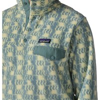 Patagonia Lightweight Synchilla Snap-T Fleece Pullover - Women's - Sun Quilt / Blue Sage - Neck