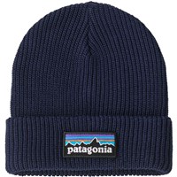 Patagonia Logo Beanie - Youth - P-6 Logo / New Navy - Front