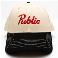 Public Back Slap Cap - Cream / Black