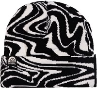 Spiral Wax Warp Beanie - Black / White