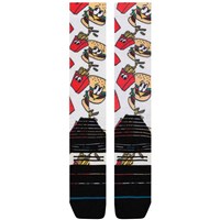Stance Combo Meal Mid Poly Snow - Medium Red