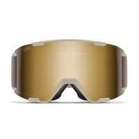 Smith Stash XL Goggle - Chalk Frame w/ CP Sun Black Gold Mirror + CP Storm Blue Lenses (M007871AP99MN) - Front
