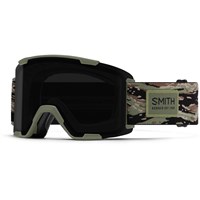 Smith Stash XL Goggle - Eye of the Tiger Frame w/ CP Sun Black + CP Storm Blue Lenses (M007873WL994Y) - Angle