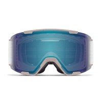 Smith Stash XL Goggle - Raw ReNU Undyed Frame w/ CP Everyday Blue Mirror + CP Storm Blue Lenses (M007873WB994B) - Front