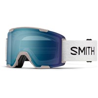 Smith Stash XL Goggle - Raw ReNU Undyed Frame w/ CP Everyday Blue Mirror + CP Storm Blue Lenses (M007873WB994B) - Angle