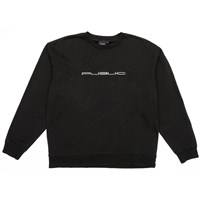 Public Warp Crewneck - Black - Front