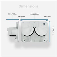 Gravity Grabber The OG Double Pack - White - Dimensions