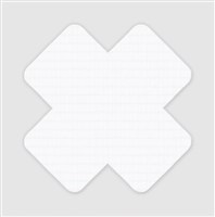 NoSo Patch - X Shapes Collection - White Ripstop