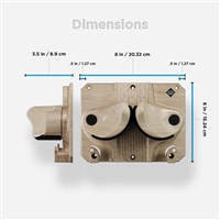 Gravity Grabber The OG Double Pack - Light Wood - Dimensions