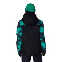 686 Gateway Shell Jacket - Boy's - Deep Green Dark Skies Colorblk