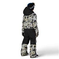 686 Shazam Insulated One-Piece Snow Suit- Boy's - Grey Tundra Colorblock