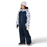 686 Shine Insulated One-Piece Snow Suit - Girl's - Blue Porcelain Colorblock
