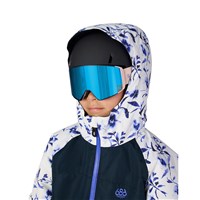 686 Shine Insulated One-Piece Snow Suit - Girl's - Blue Porcelain Colorblock