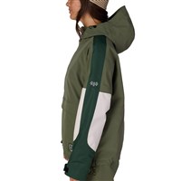 686 Outline Shell Anorak - Women's - Fatigue Green Colorblock