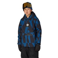 686 Waterproof Hoody - Youth - Blue Ash Shapes