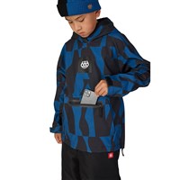 686 Waterproof Hoody - Youth - Blue Ash Shapes