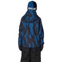 686 Waterproof Hoody - Youth - Blue Ash Shapes