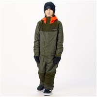 Airblaster Freedom Suit - Youth - Olive Grid / Orange