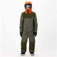 Airblaster Freedom Suit - Youth - Olive Grid / Orange