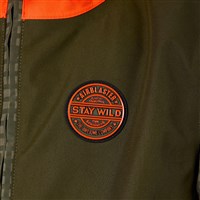 Airblaster Trencher Jacket - Youth - Olive Grid / Orange